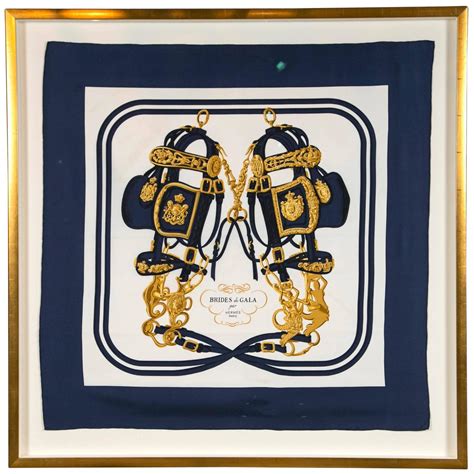 hermes scarves framed